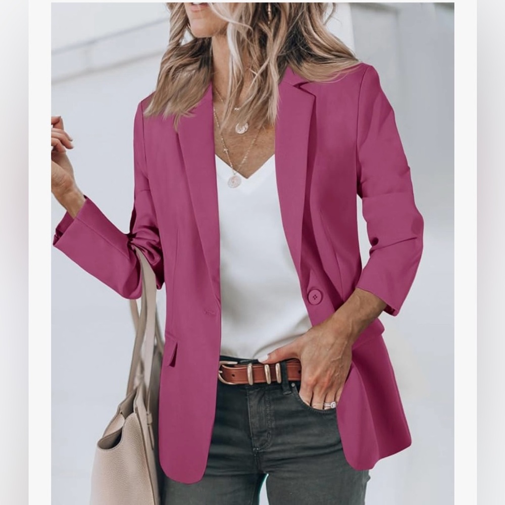 Cicy Bell XL women’s Tulip Pink Blazer